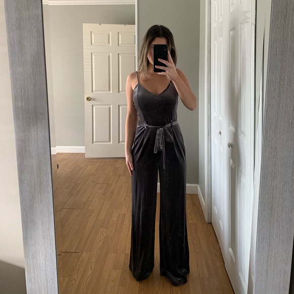 Velvet Jumpsuit - Picture 1 of 3